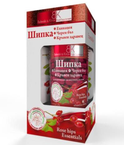Rose hips Essentials - Rosehip, Echinacea, Elderberry and Blood Geranium